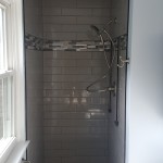Finished tile shower